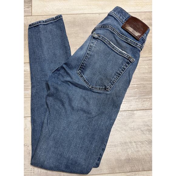 Abercrombie & Fitch Light Wash Ripped Jeans Athletic Flex Super Skinny 28x30 - Picture 1 of 4